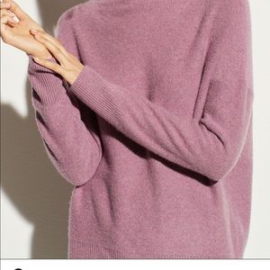 Vince boiled cashmere funnel neck sweater